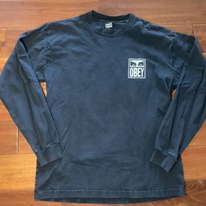 Obey Propaganda EYES Icon Size Medium Long Sleeve Black T-shirt SOLD OUT
